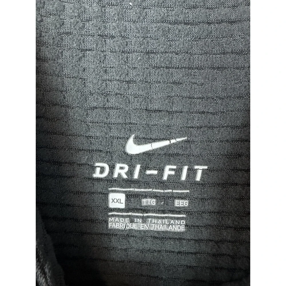 Nike Dri-FIT Pullover Mens 2XL Gray 1/4 Zip Long Sleeve Running Top Athletic Men